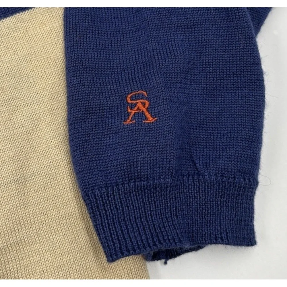 Stacy Adams Men's‎ XL Wool Blend Blue Pullover Lightweight Sweater